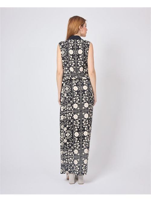 Manila Grace women's long dress with floral pattern MANILA GRACE | A102VSMA001